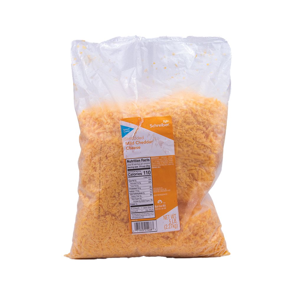 Cheese Cheddar Shredded Feather 5 Lb C20 