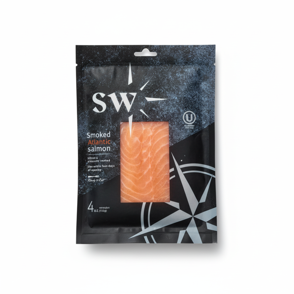 Salmon Cold Smoked Pre-Sliced 4 Oz C12