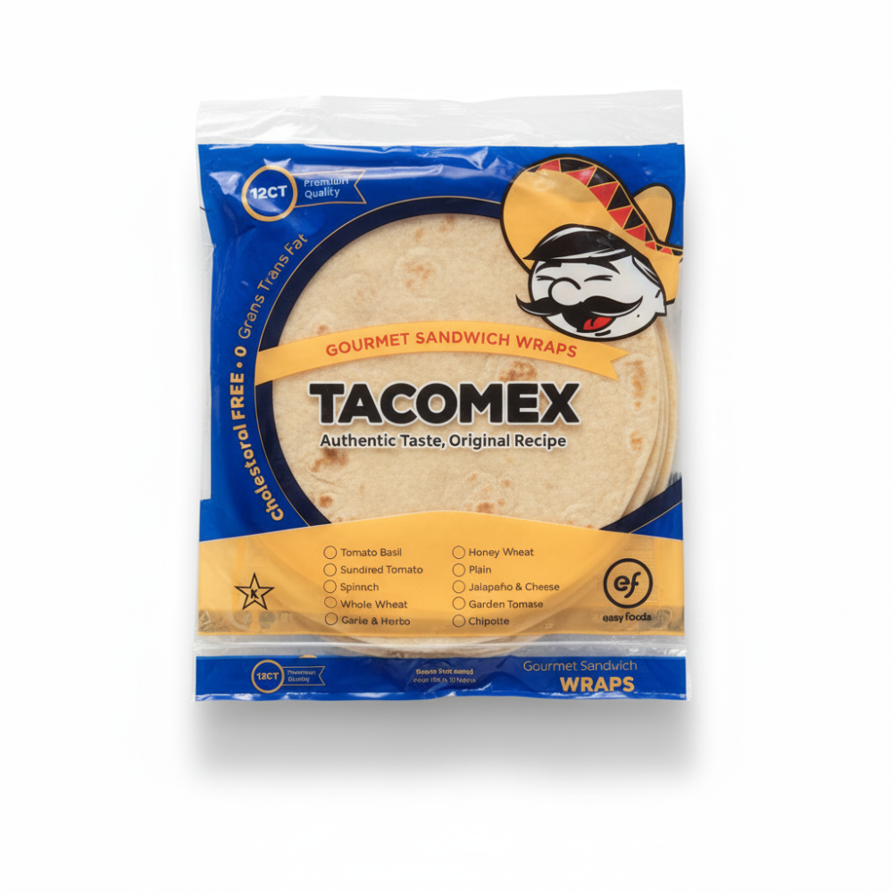 Wrap White 12" 12Ct C6