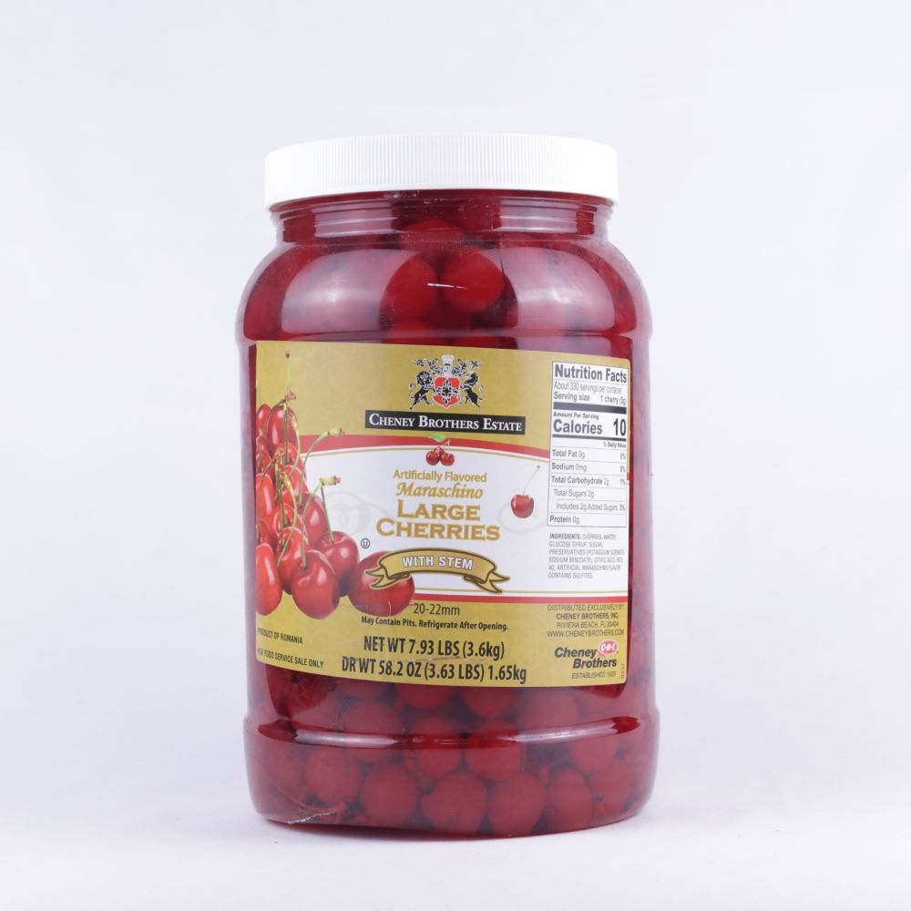 Cherries Maraschino WStem Colossal 1 Gal C4 