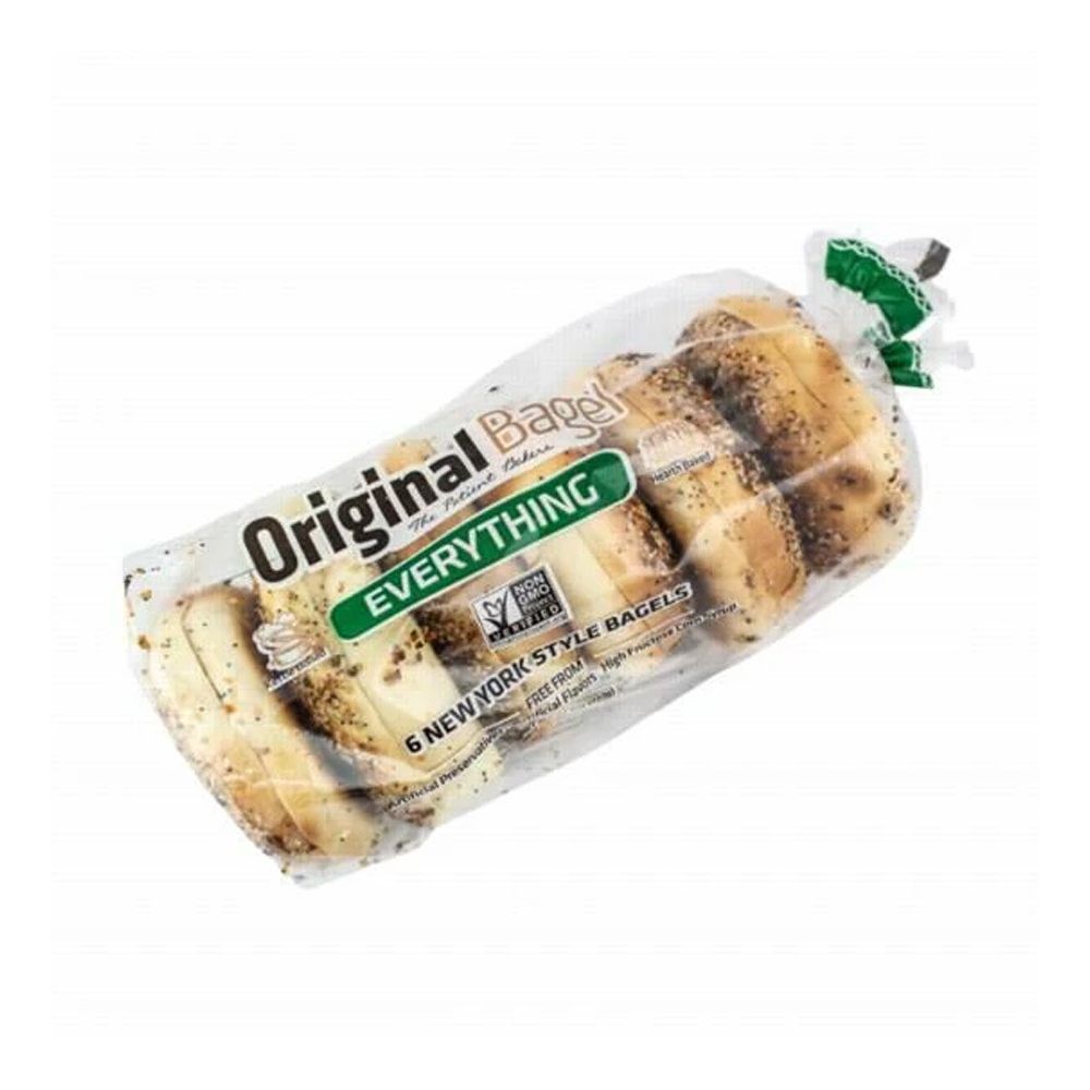 Bagel Everything Sliced 4 Oz 6Ct J Bagel C8