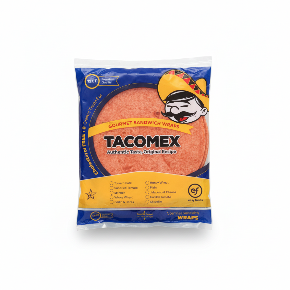 Wrap Tomato & Basil 12Ct C6