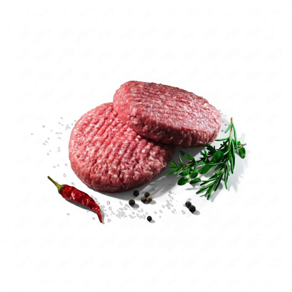 Beef Ground Patty Angus 80/20 8 Oz CBI C10