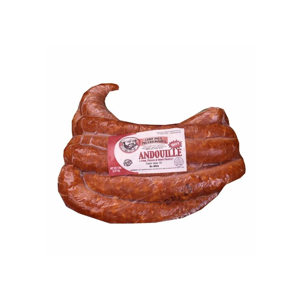 K Paul Cajun Andouille Rope Sausage 5 lbs