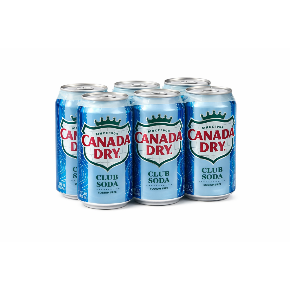 Canada Dry Club Soda 12 oz 6-pack