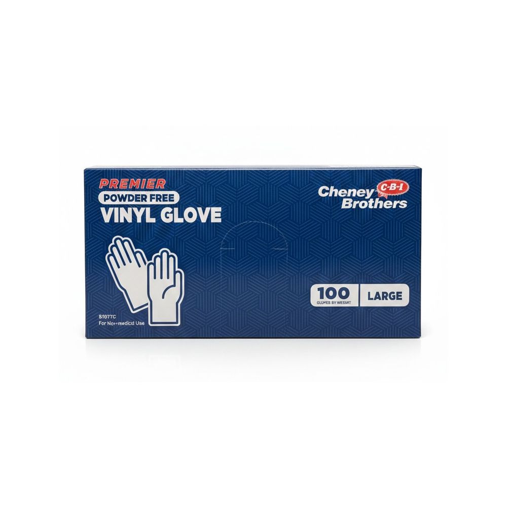 Gloves Vinyl XL PF 100Ct