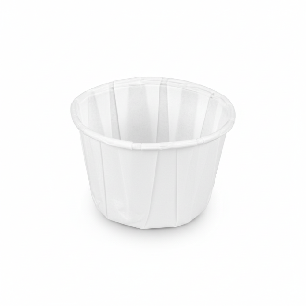 Souffle Cup Paper 2 Oz white Compostable 250 Ct  C20