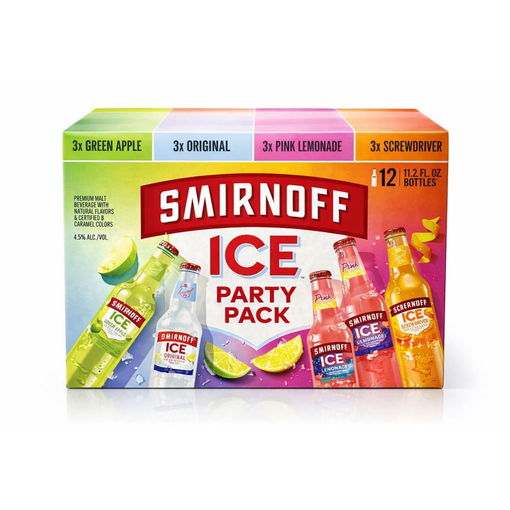 Smirnof Ice Party Pack 12 Units 4-Flavors