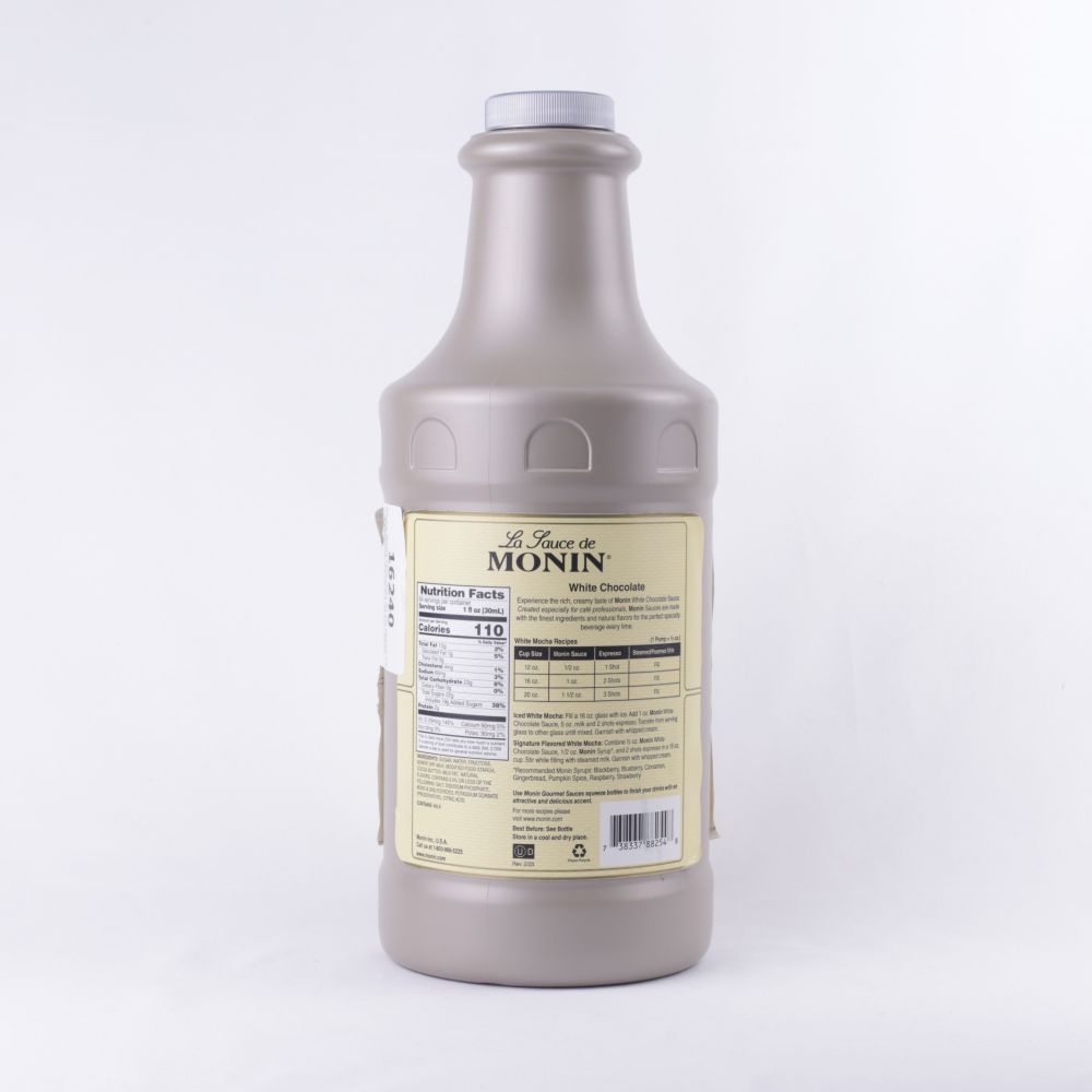 Sauce White Chocolate 64 Oz Monin C4 2 