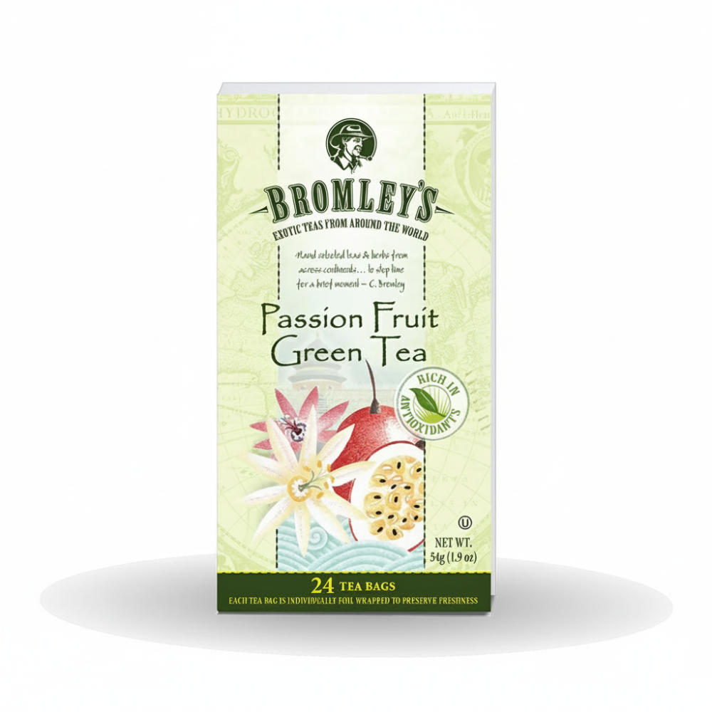 Bromley's Tea Passion Fruit Green Tea 6/24ct