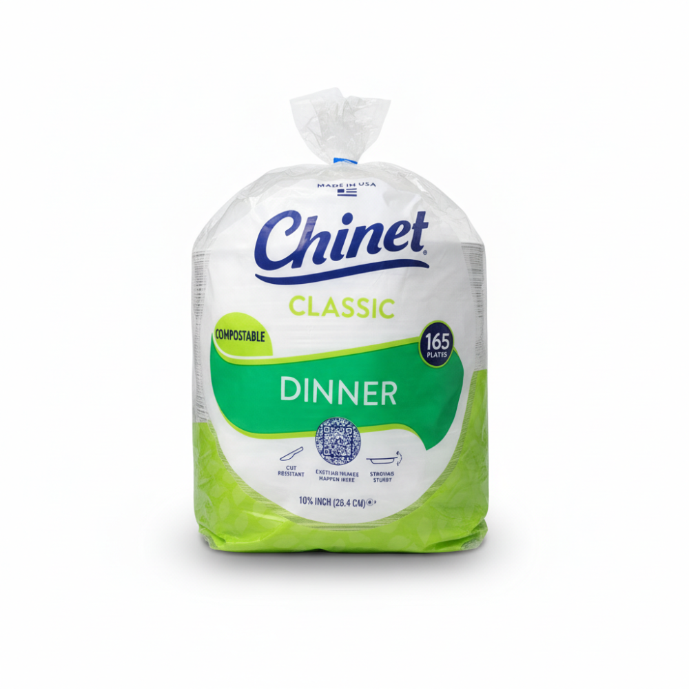 Chinet 10 3/8" Plates 165 Count C1