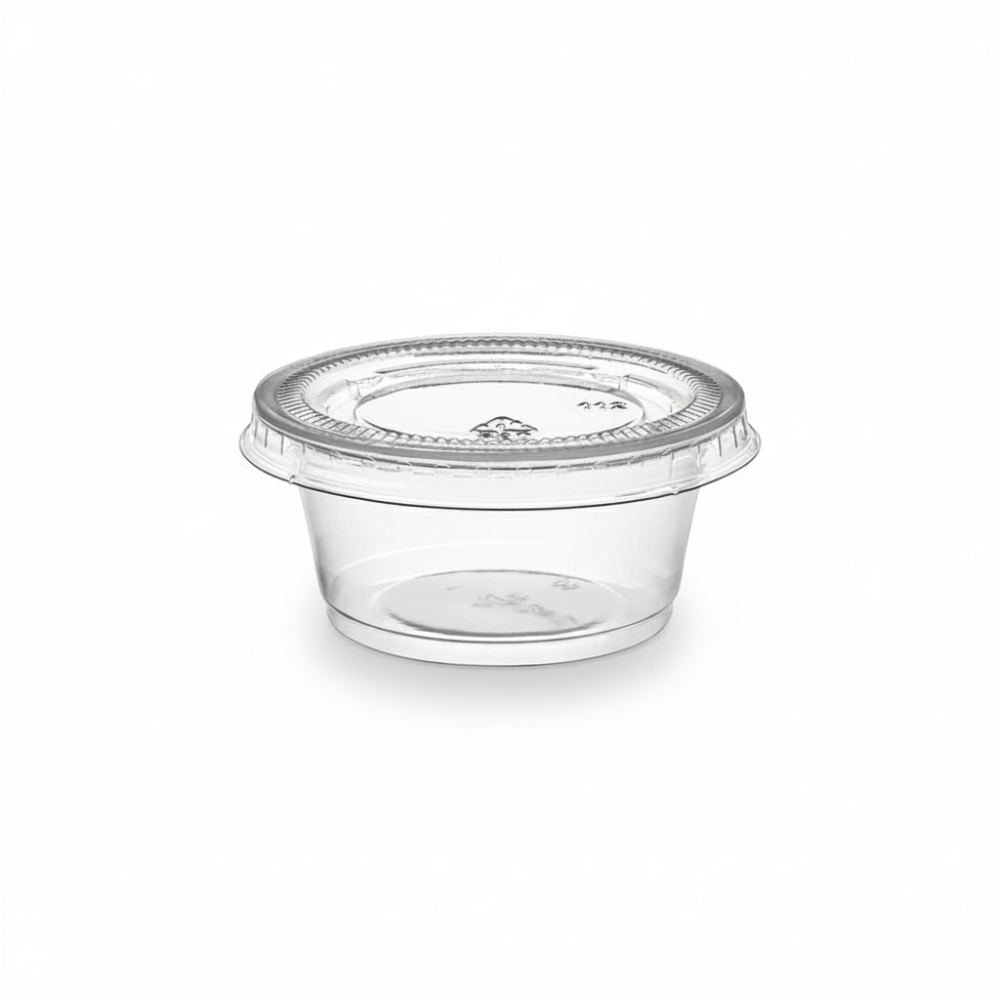 Souffle Cup Plastic Clear 2 Oz 250ct Lid = 16431