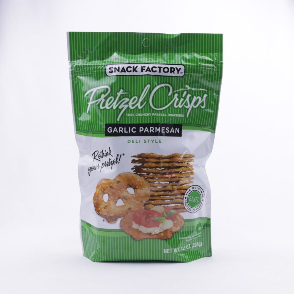 Snack Factory Pretzel Garlic Parmesan 7 2 Oz C12