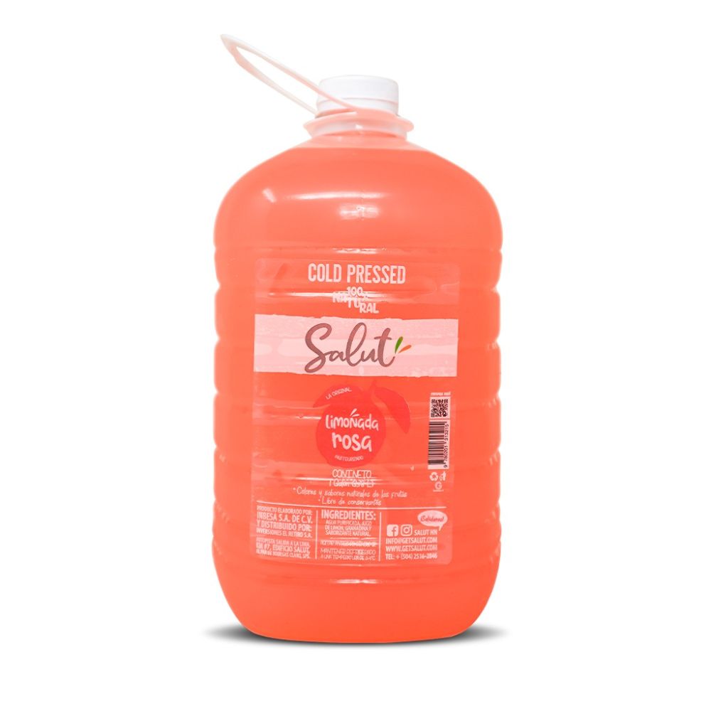 Juice Pink Lemonade Natural 100 Cold Pressed 128 Oz 