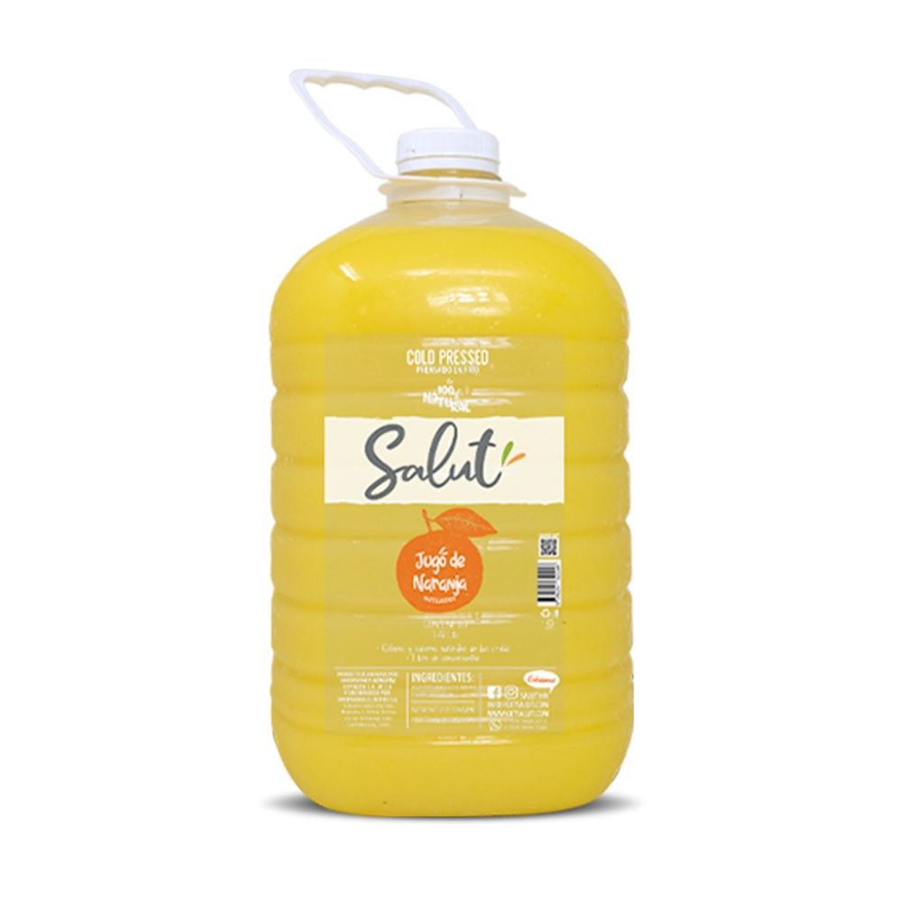 Juice Orange Prepared Natural 100 Cold Pressed 128 Oz 