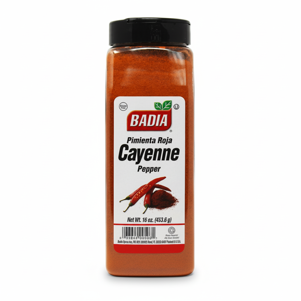 Badia Ground Pepper Red Cayenne Pint 16 Oz C6