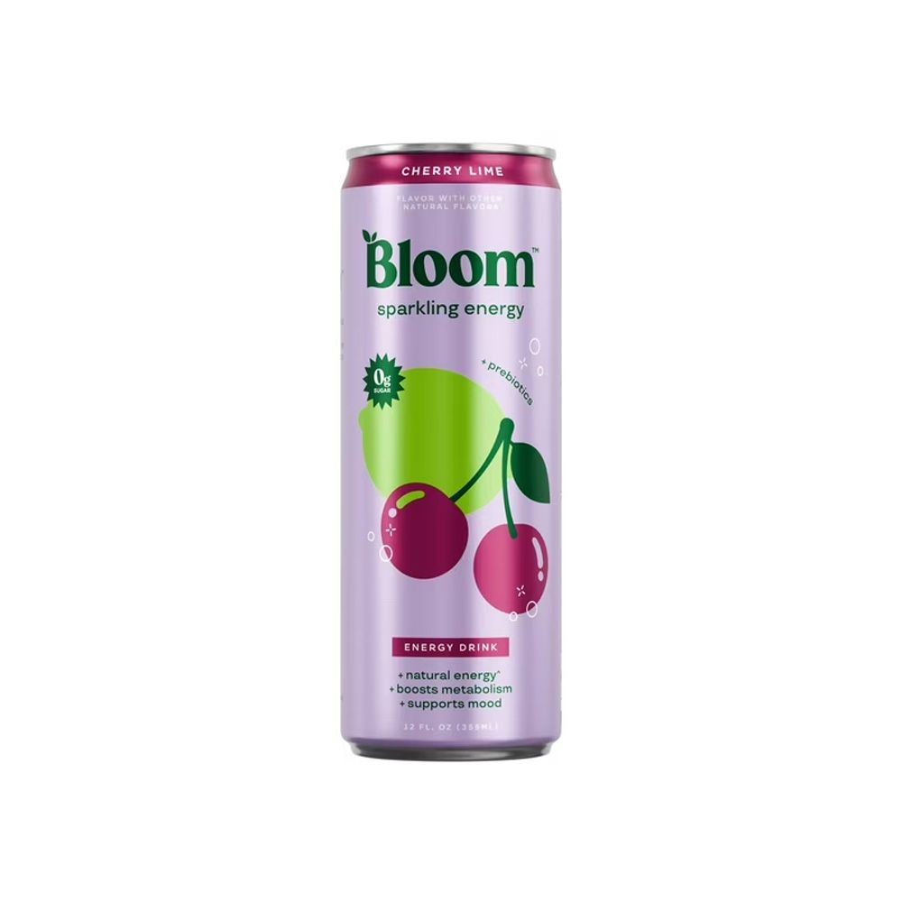 Bloom Sparkling Energy Cherry Lime 12 Oz C12 