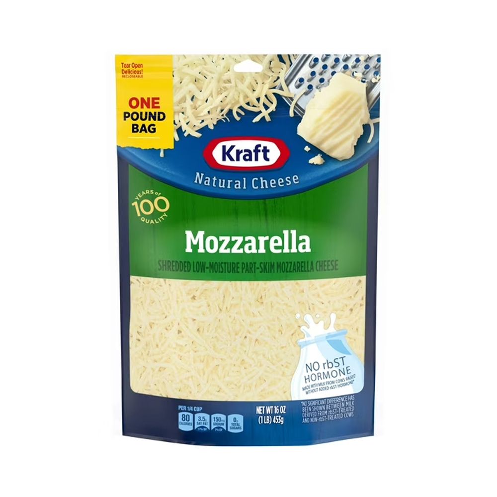 Kraft Shredded Cheese Mozzarella 16 Oz C12