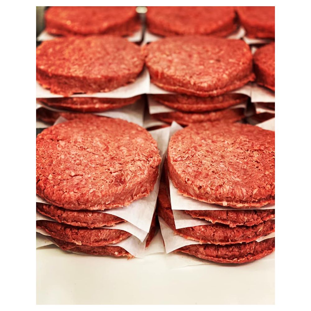 Beef Ground Patty Angus Steak 8 Oz CBI C16