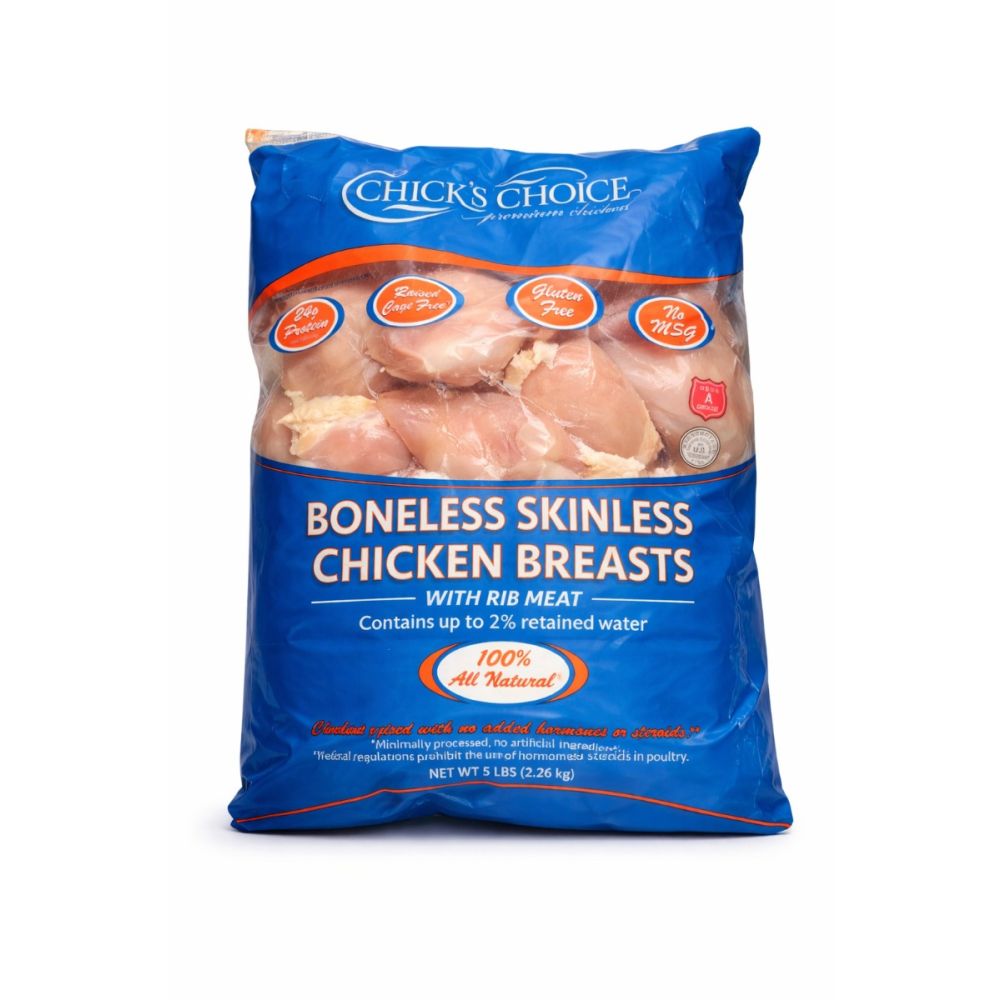 Chicken Breast Random B/S Double Lobe medium 25 oz avg - 10 Lbs Average