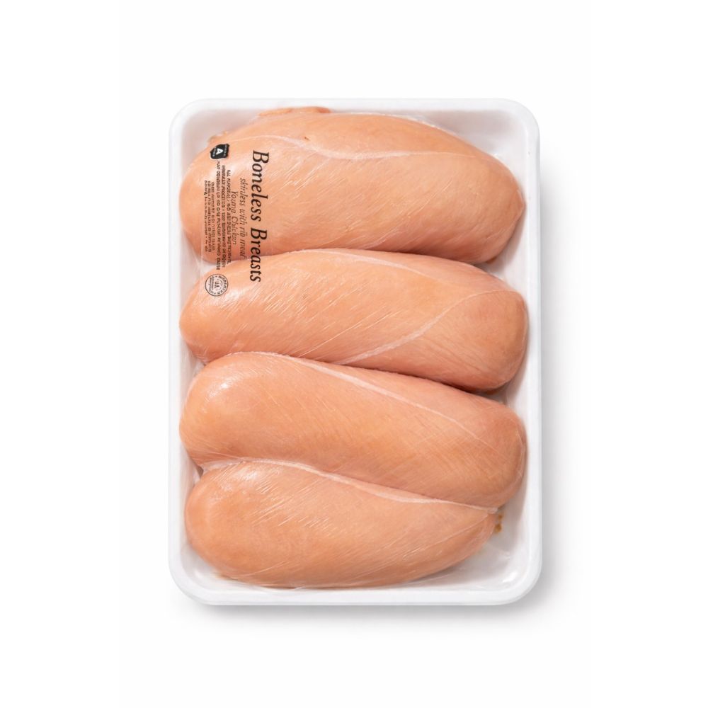 Chix Breast Skinless Boneless Tray Pack 5 lb