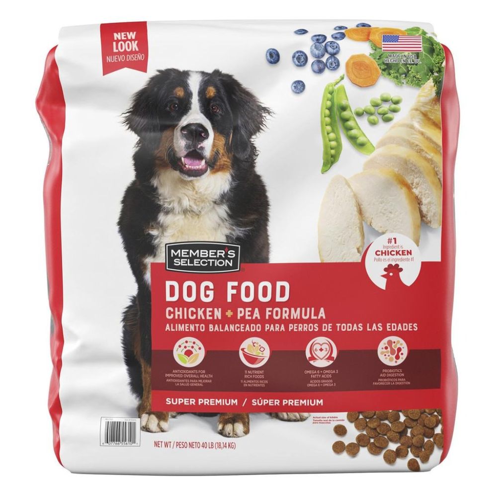 Dog Food Members Selection Chicken and Pea 30 Lb