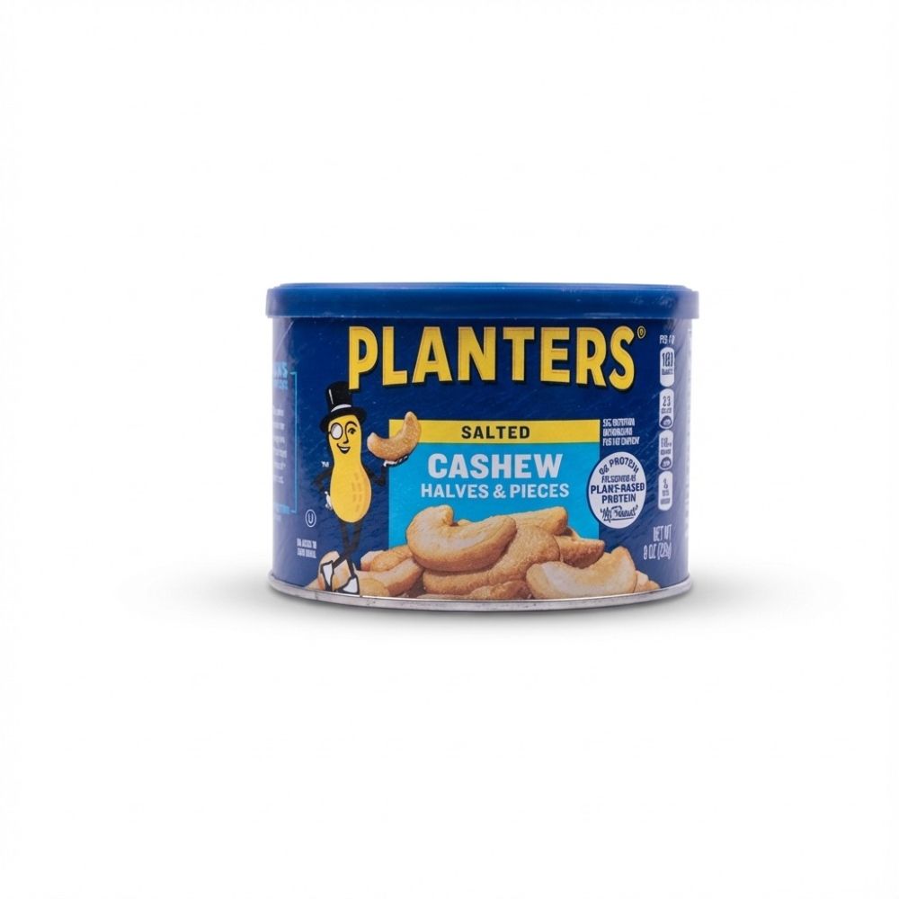 Planters Cashew Halves And Pieces Lightly Salted 8 Oz C12