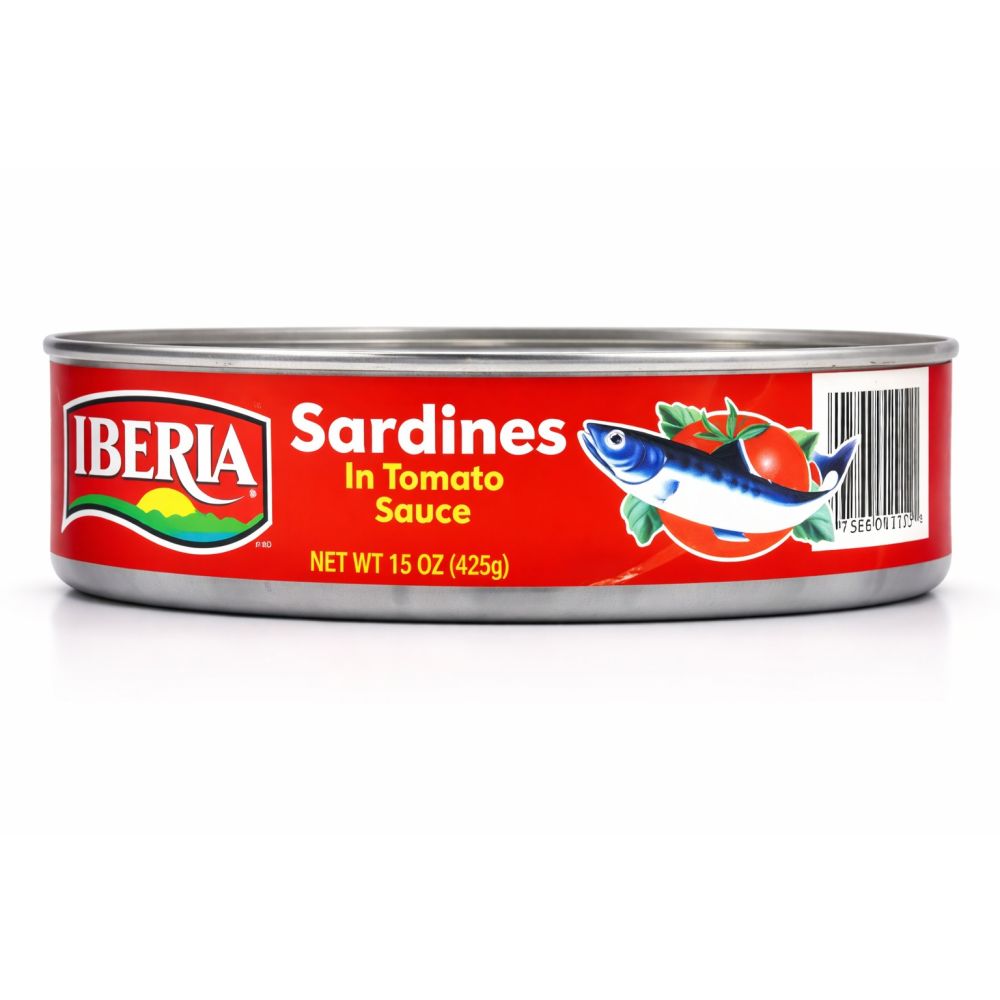 Iberia Canned Sardines Oval In Tomatoes Sauce 15 Oz