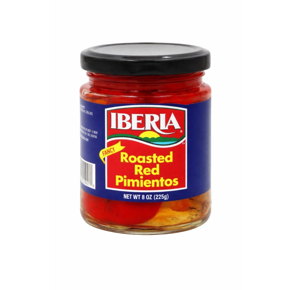 Iberia Red Pimientos Roasted Fancy Glass 8 Oz C24
