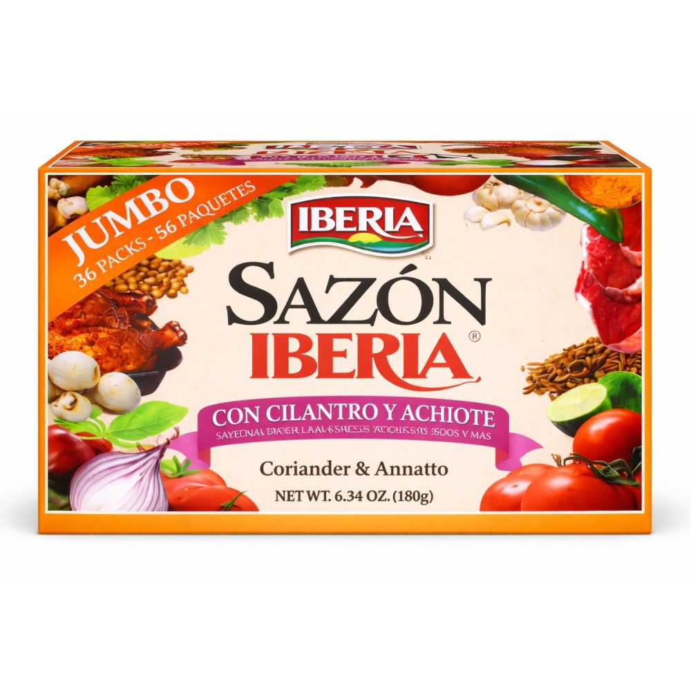 Iberia Seasoning with coriander and anatto 36-pack 6.34 oz