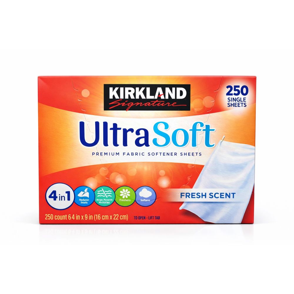 Kirkland Signature Fabric Softener Sheets 250-count