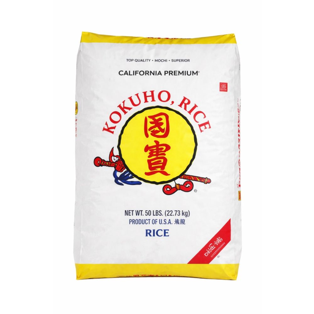 White Sushi Rice Kokuho 50 Lb Bulk