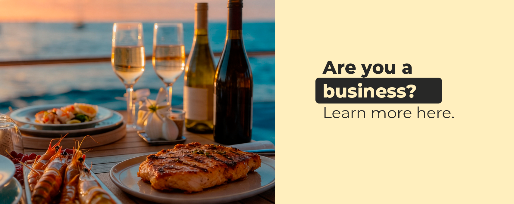 Premium dining with fresh seafood and wine in Roatán, food provisioning for restaurants, hotels and yachts